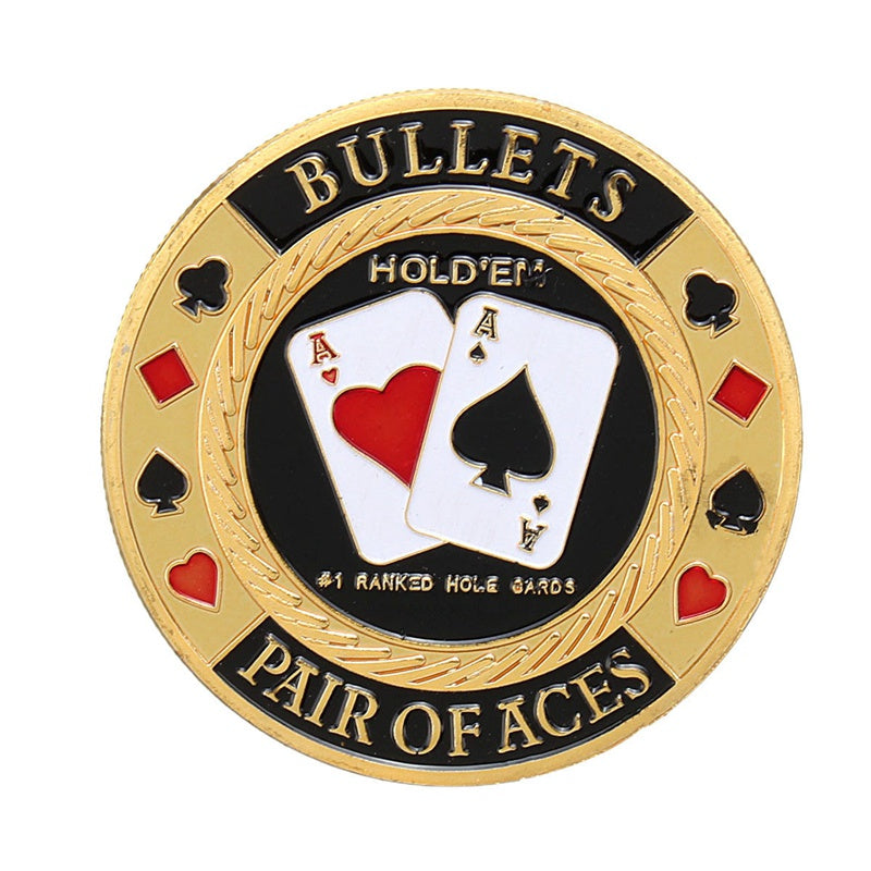 Gold Plated Aces Coin