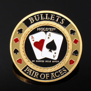 Gold Plated Aces Coin