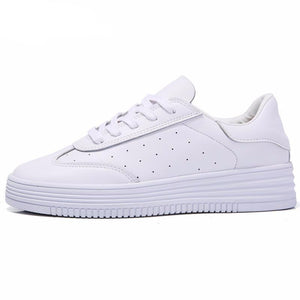 Spring Leather Shoes White