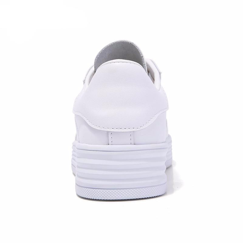 Spring Leather Shoes White