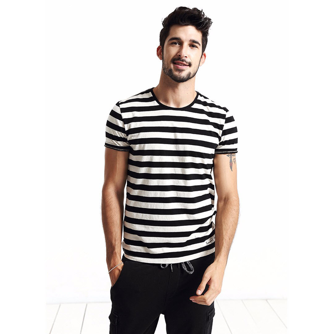 Striped T-Shirt (Blue/Black)