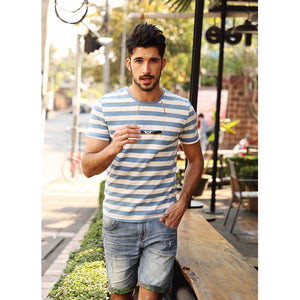 Striped T-Shirt (Blue/Black)