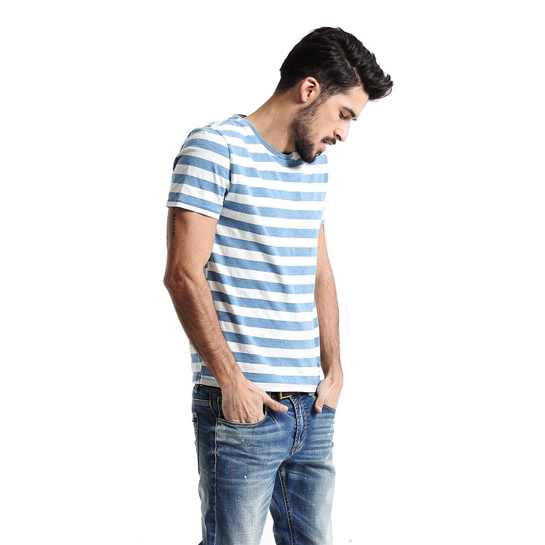 Striped T-Shirt (Blue/Black)