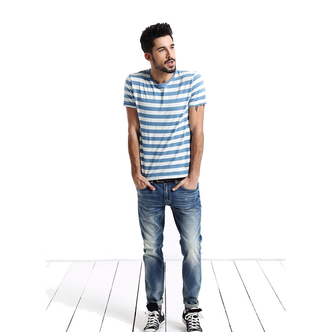 Striped T-Shirt (Blue/Black)