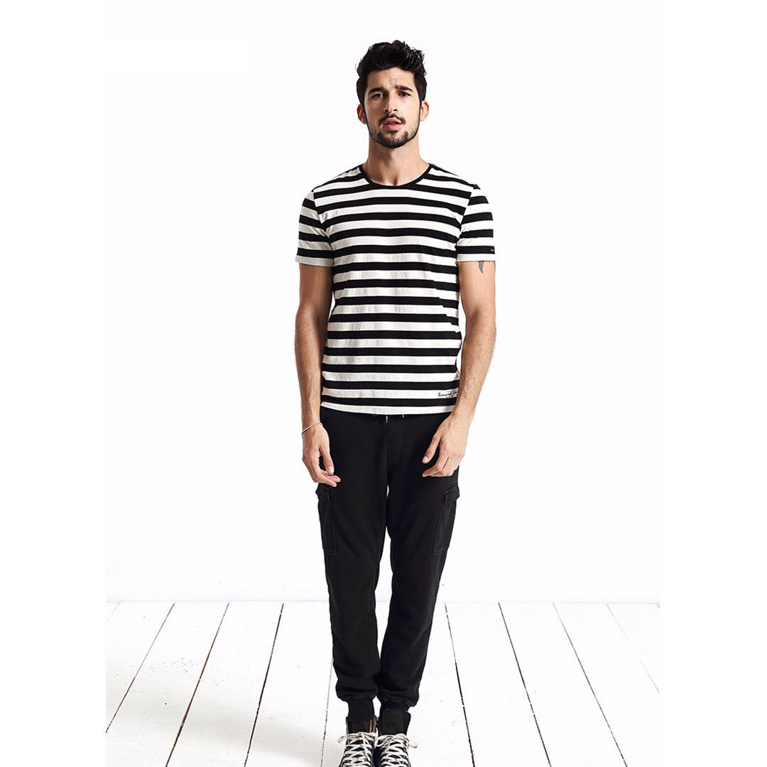 Striped T-Shirt (Blue/Black)