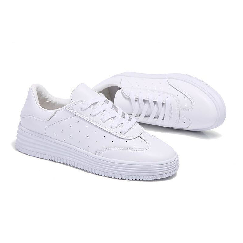 Spring Leather Shoes White